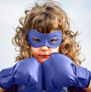 Superhero Girl Gloves Boxed